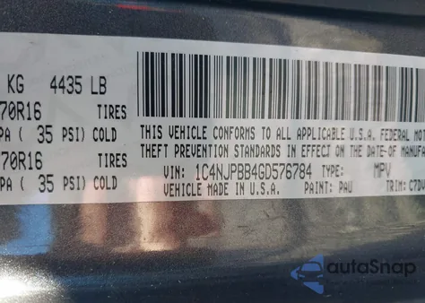 2016 Jeep Patriot Sport from USA, damaged, VIN 1C4NJPBB4GD576784